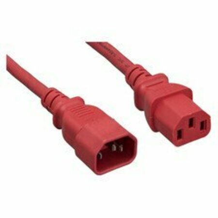 SWE-TECH 3C Computer / Monitor Power Extension Cord, Red, C13 to C14, 10 Amp, 10 foot FWT10W1-02210RD